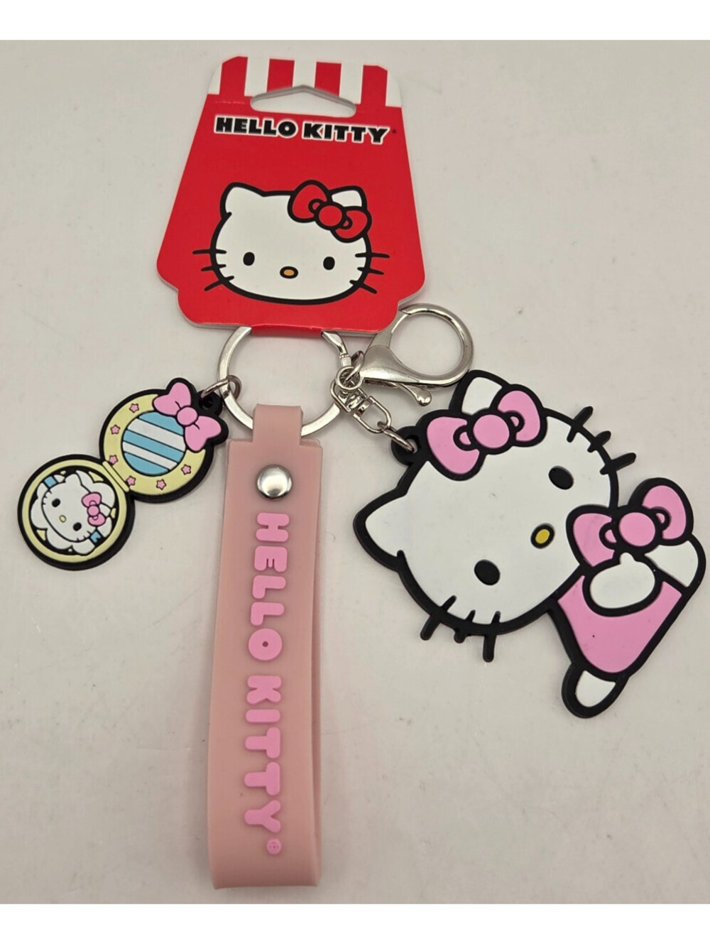 Hello Kitty Wristlet Keychain Multi Charm Pink Sanrio Concept One NWT 2026